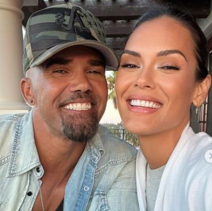 Jesiree Dizon with her boyfriend Shemar Moore